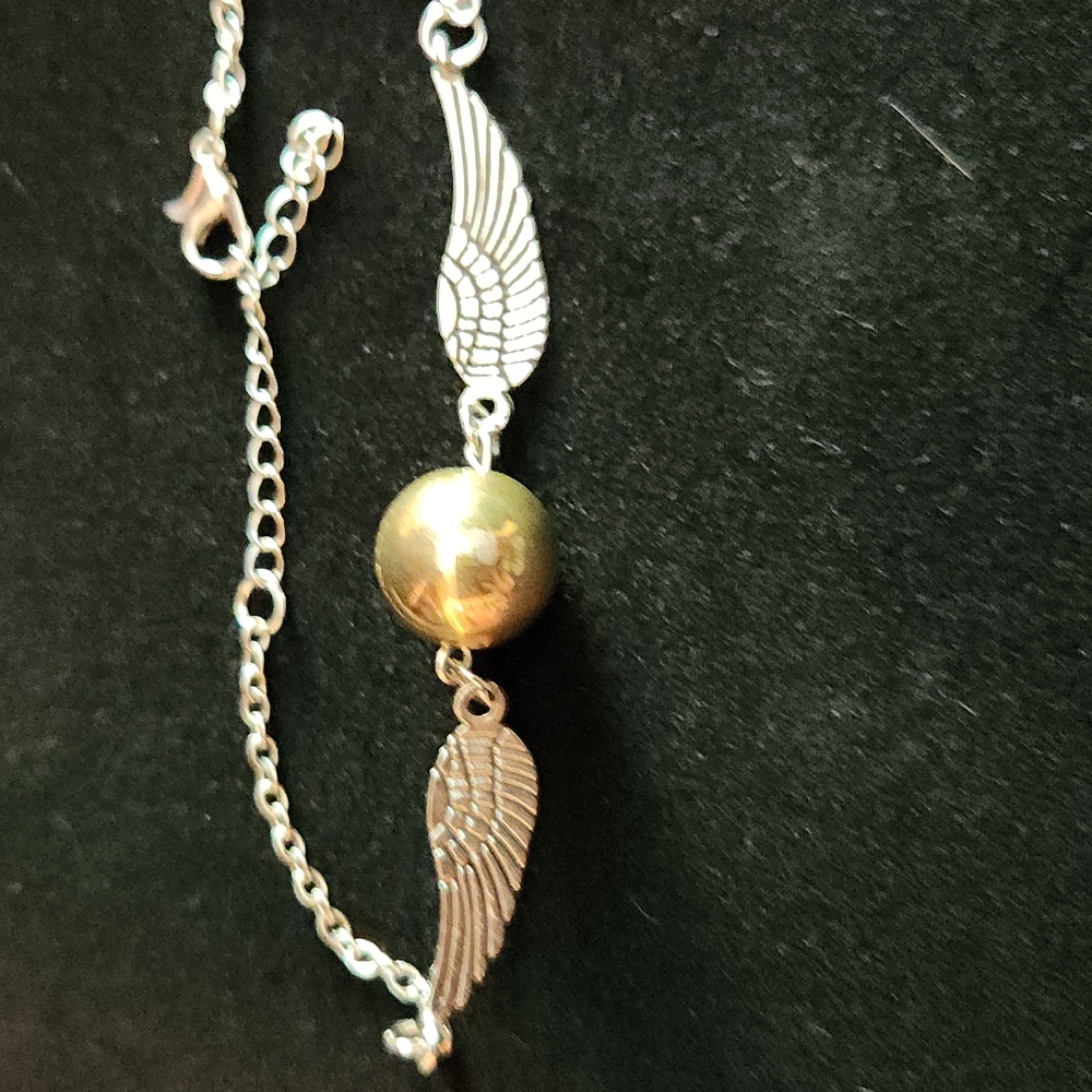Silver and Gold Winged Bracelet